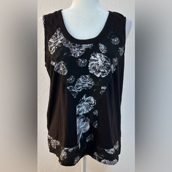Prabal Gurung for Target Scoop Neck Black and White Tank Top Size Medium - Picture 1 of 8